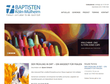 Tablet Screenshot of baptisten-koeln.de